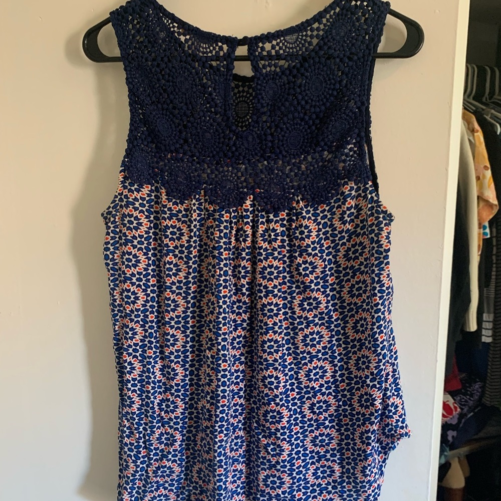 Pretty red white and blue top!
